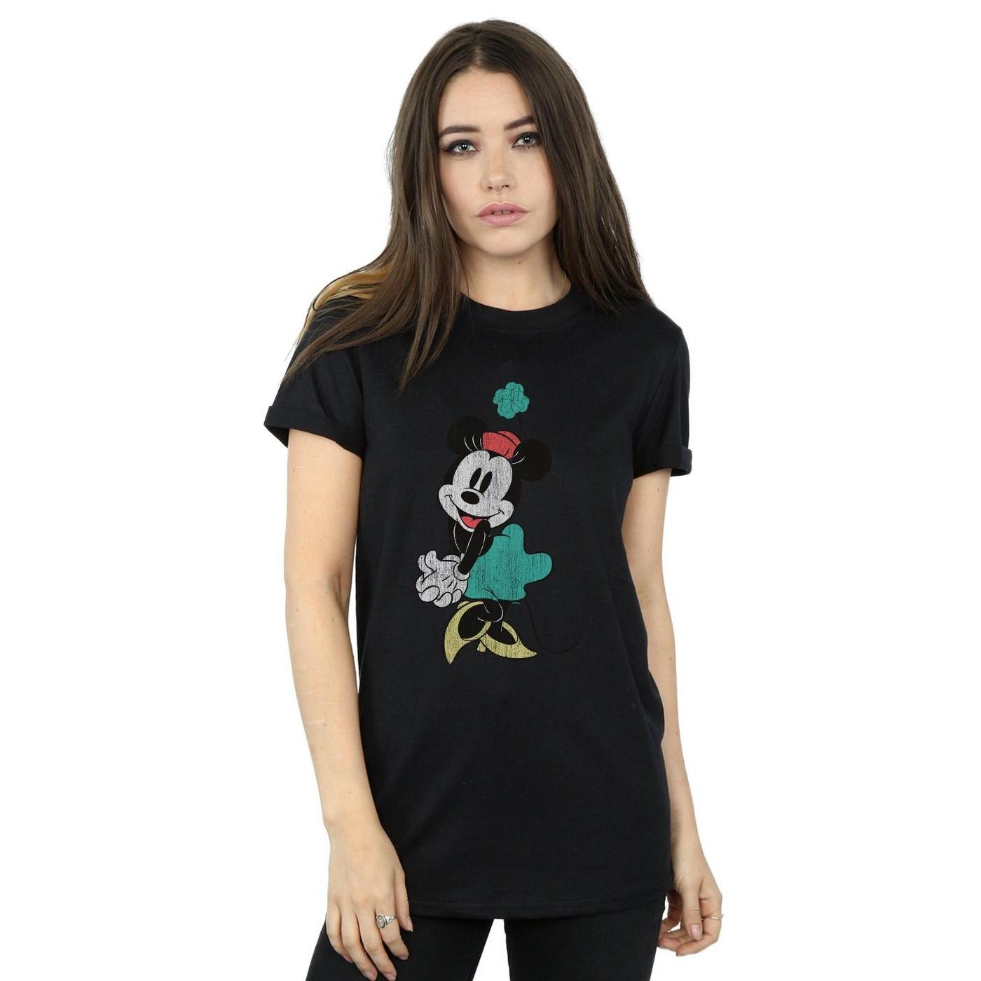 Disney Minnie Mouse Distressed Print T-Shirt