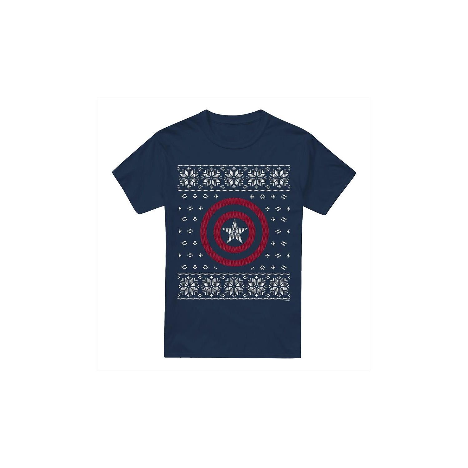 CAPTAIN AMERICA Ugly Christmas T-Shirt