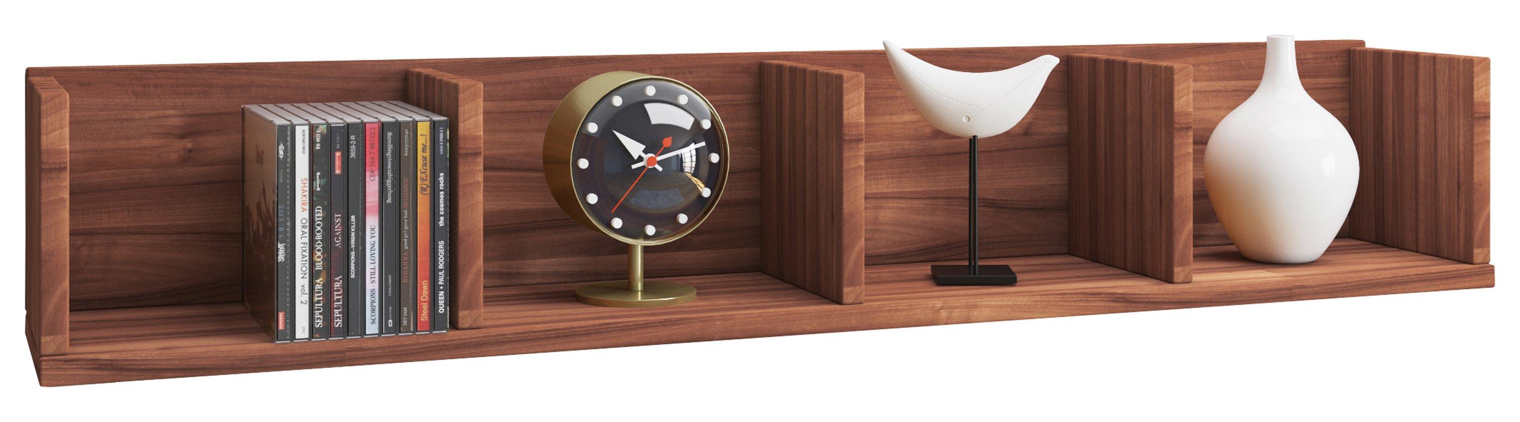 VCM Holzregal hängend | platzsparendes Regal | Maße: H. 15 x B. 97 x T. 17 cm | Elegantes Regal hängend | Aufbewahrungsregal | Bücherregal | Wandboard -