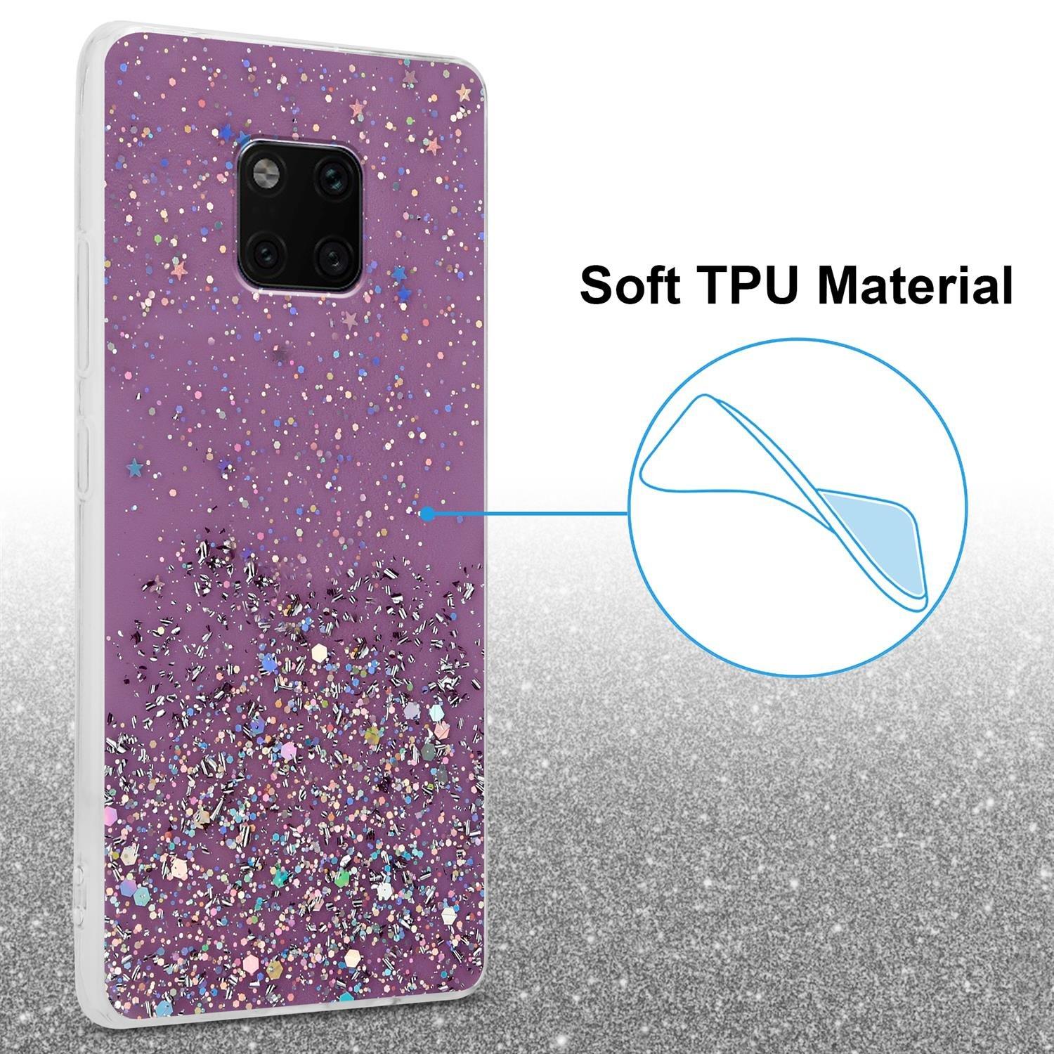 Cadorabo Hülle für Huawei MATE 20 PRO TPU Silikon mit funkelnden Glitter