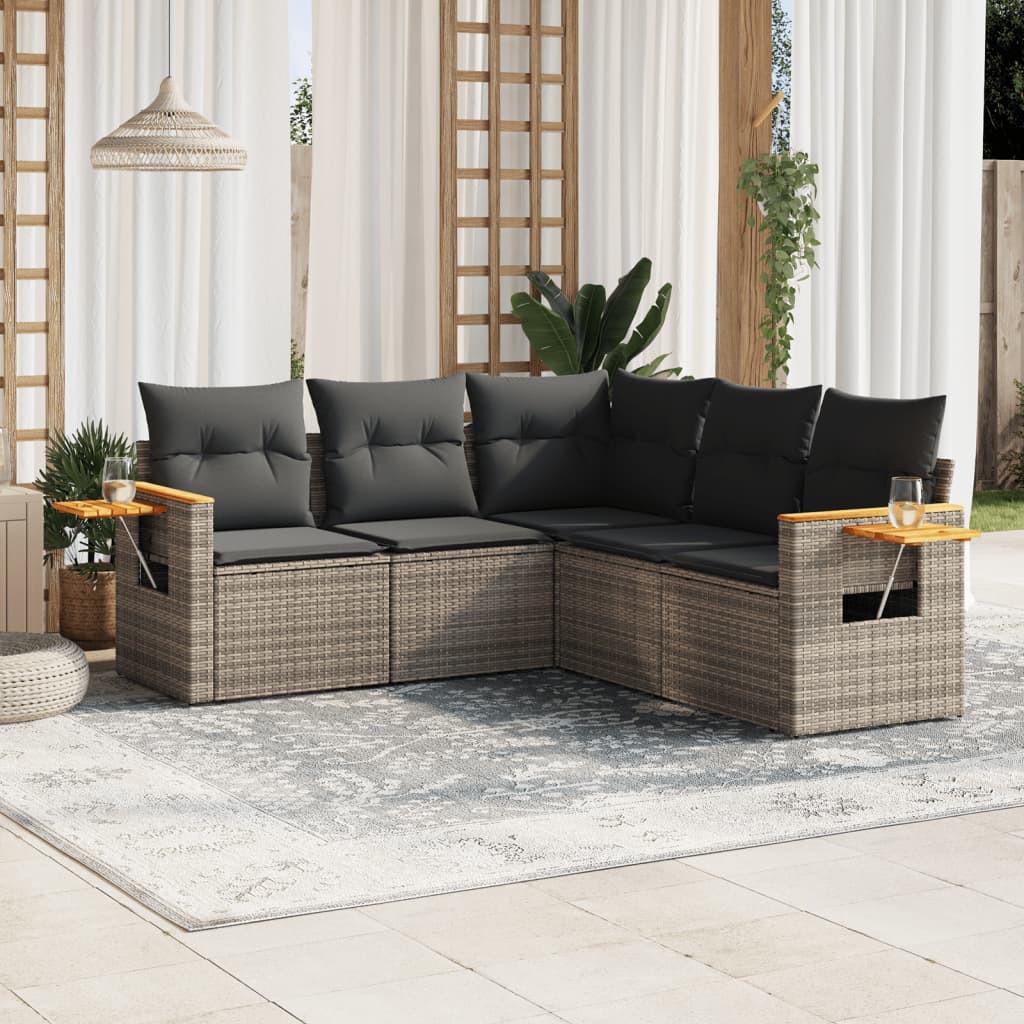 VidaXL Garten sofagarnitur poly-rattan