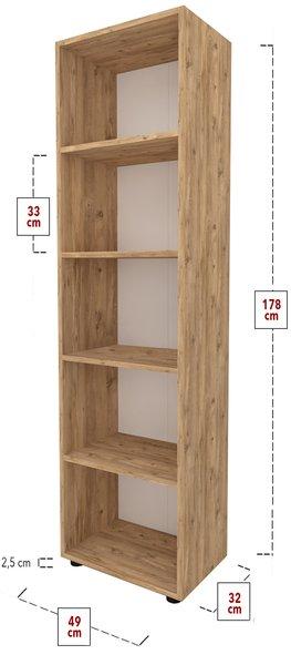 VCM Holz Büro Stand Regal Bücher Ordner Aktenregal Ordnerregal Bücherregal Ulas 5f