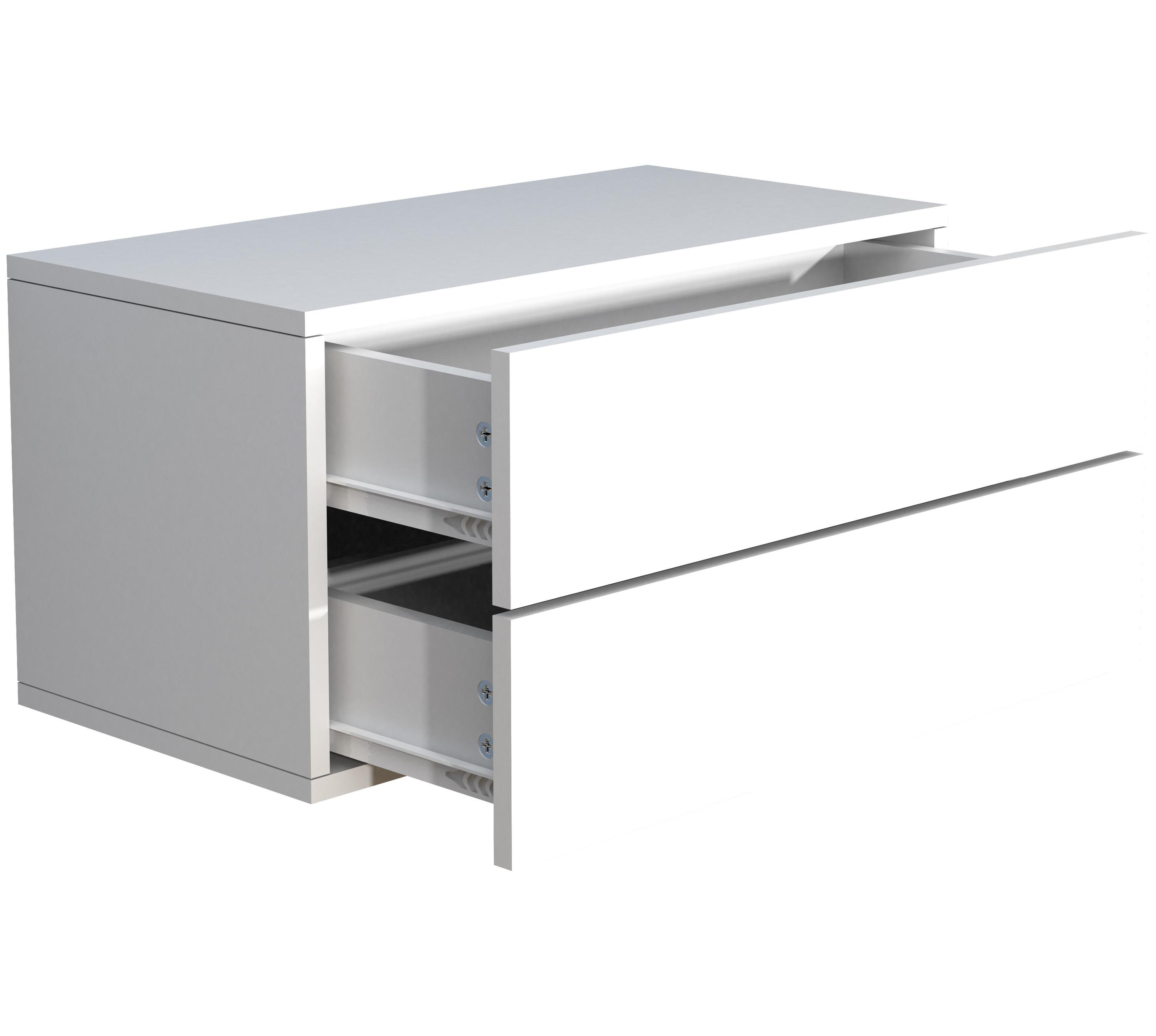 VCM Holz Wandschublade Nachtschrank Wandboard Schublade Konsole Nachttisch Usal L 60 cm