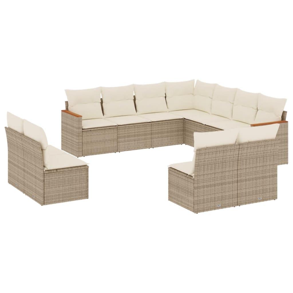 VidaXL Garten sofagarnitur poly-rattan