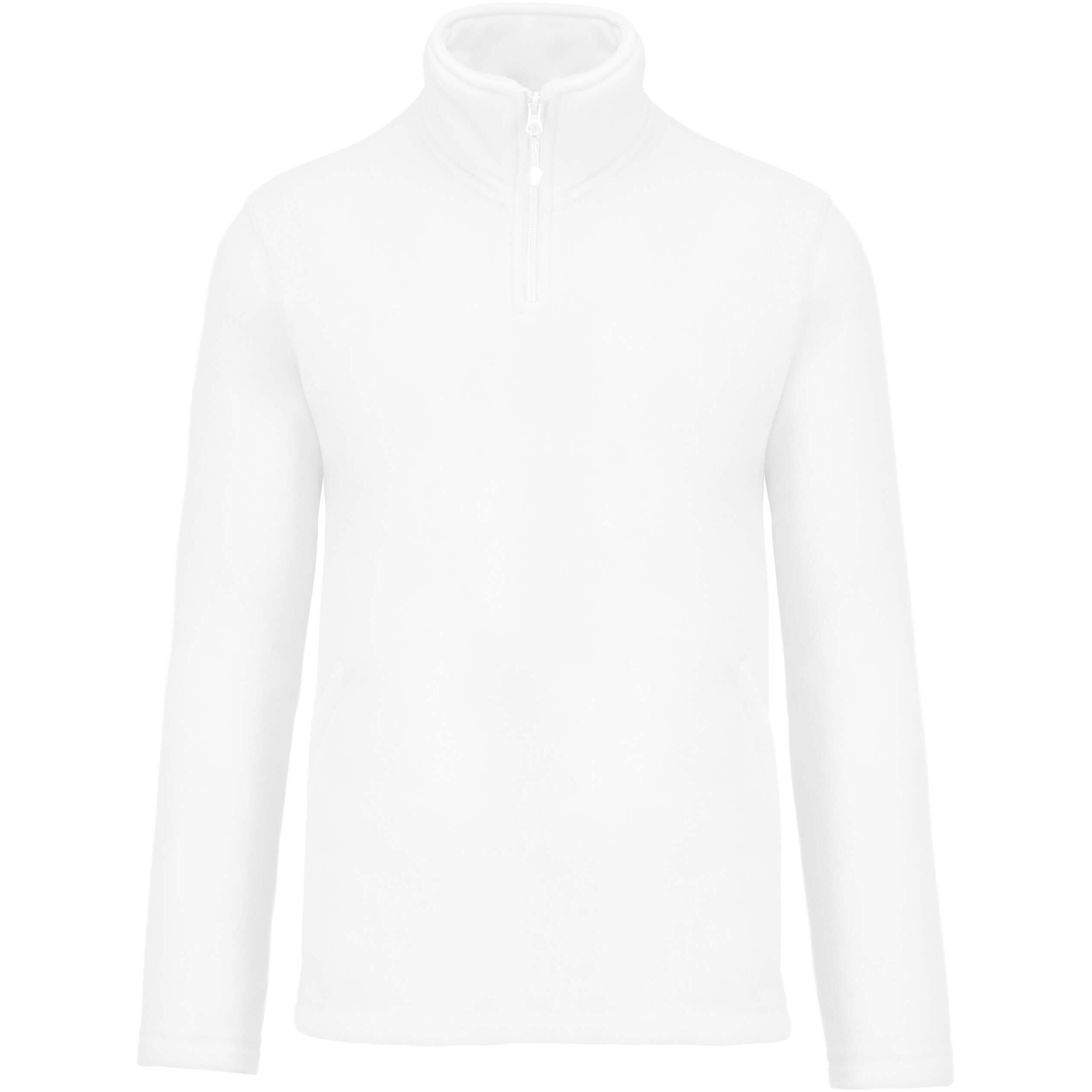 Kariban fleecejacke mit reißverchlukragen enzo