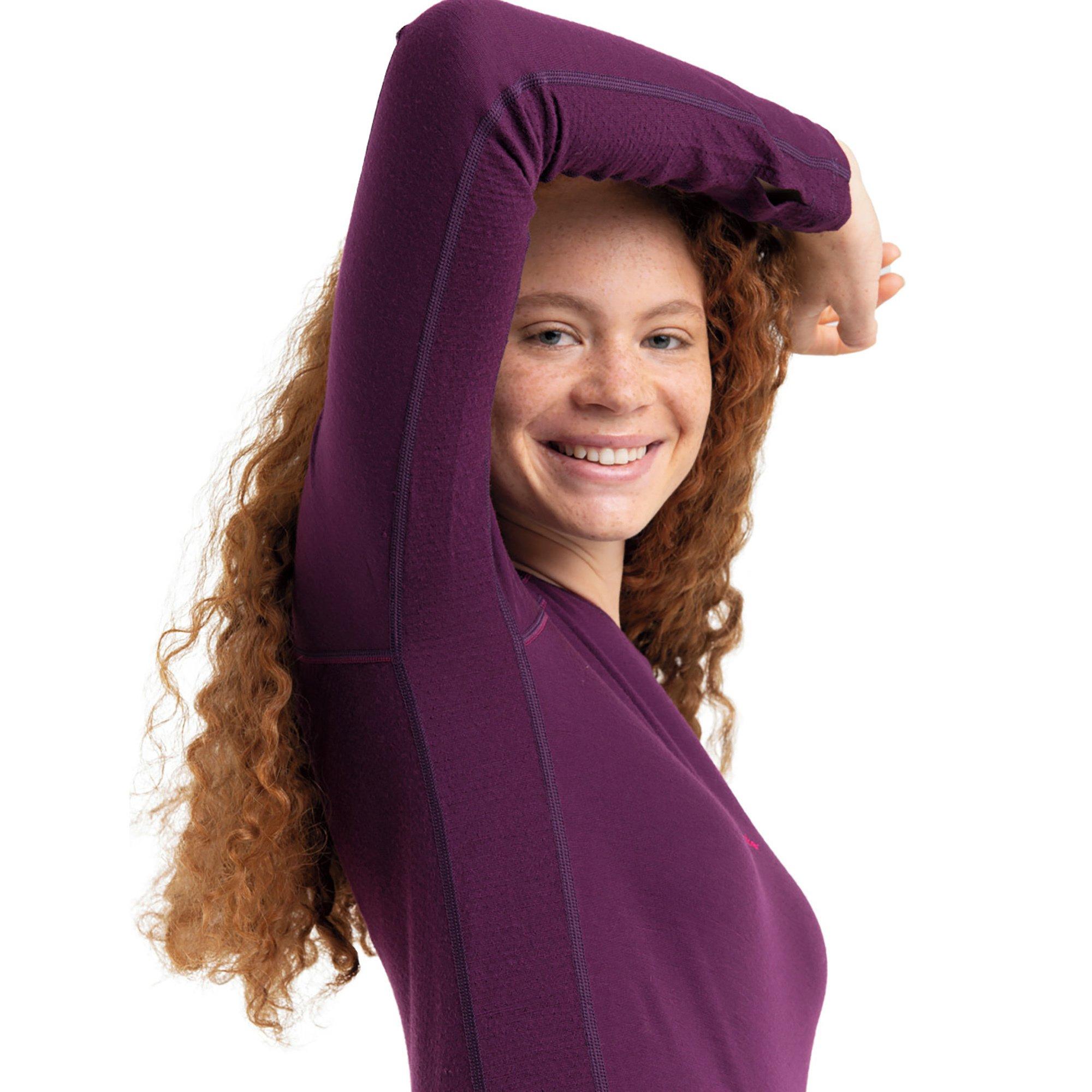 Icebreaker Women Merino 200 ZoneKnit™ LS Crewe Thermoshirt, langarm