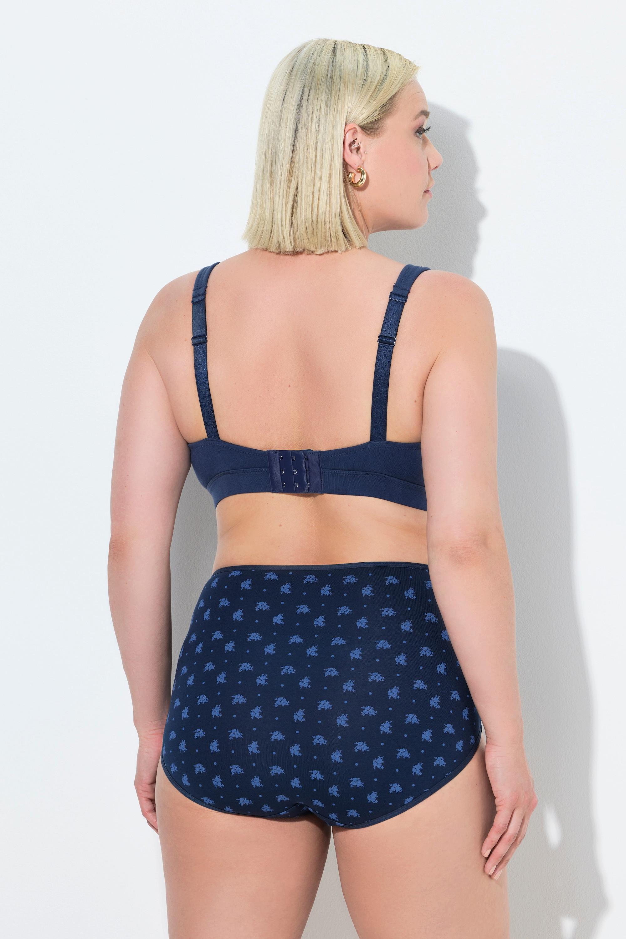 Ulla Popken Bralette, Spitzeneinsatz, ohne Bügel