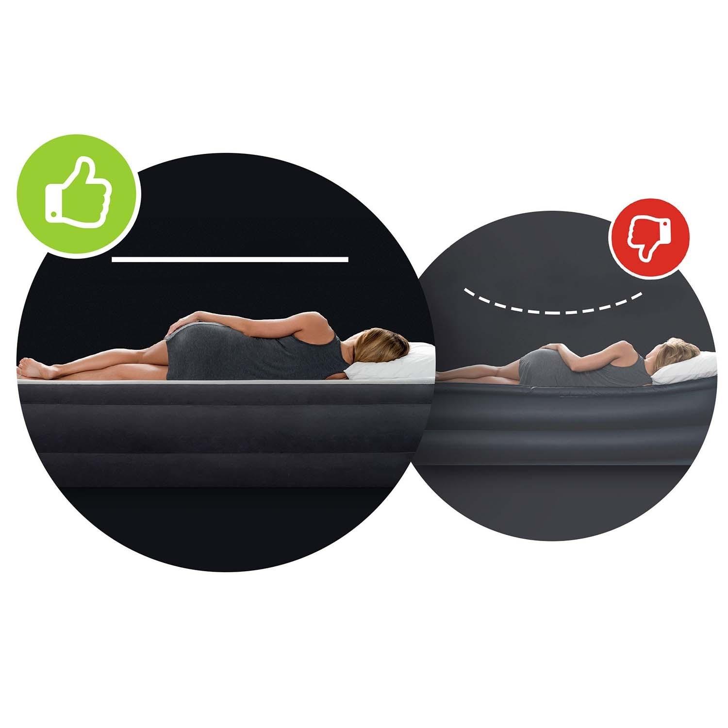 B2X Aufblasbare Matratze 191x79x25 cm mit integrierter Fußpumpe INTEX 64760