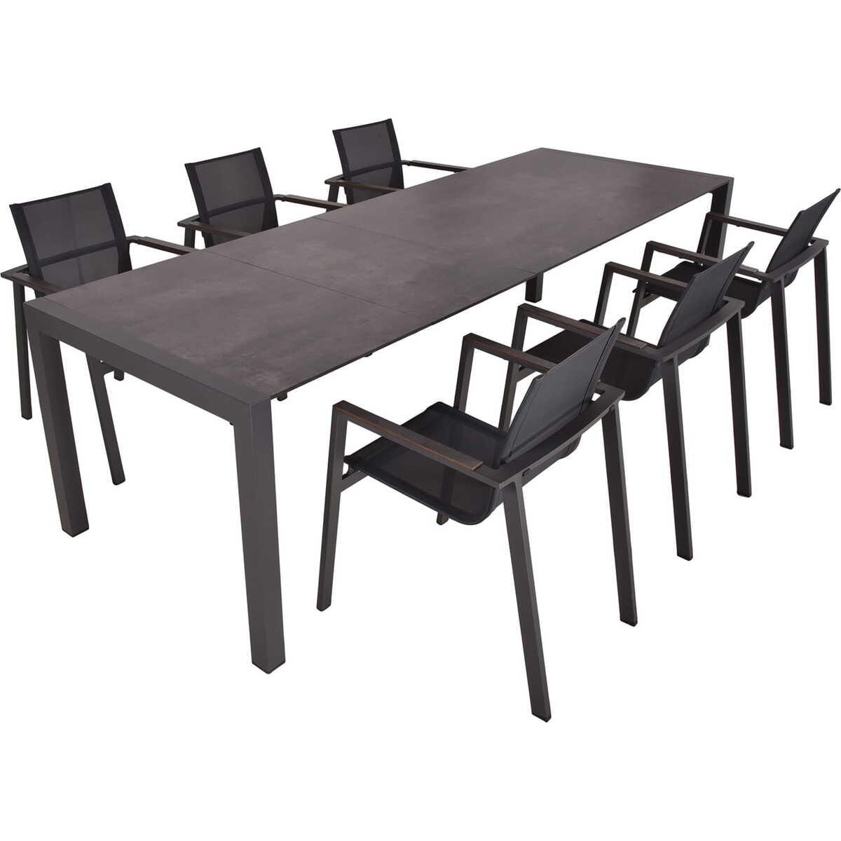 mutoni pleasure Garten Essgruppe Sophia pfefferschwarz (7-tlg)