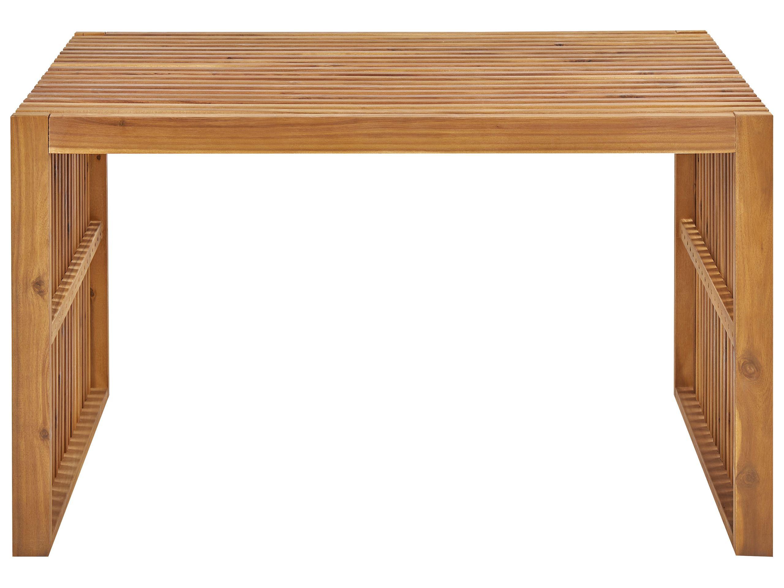 Beliani Gartentisch aus Akazienholz Rustikal BELLANO