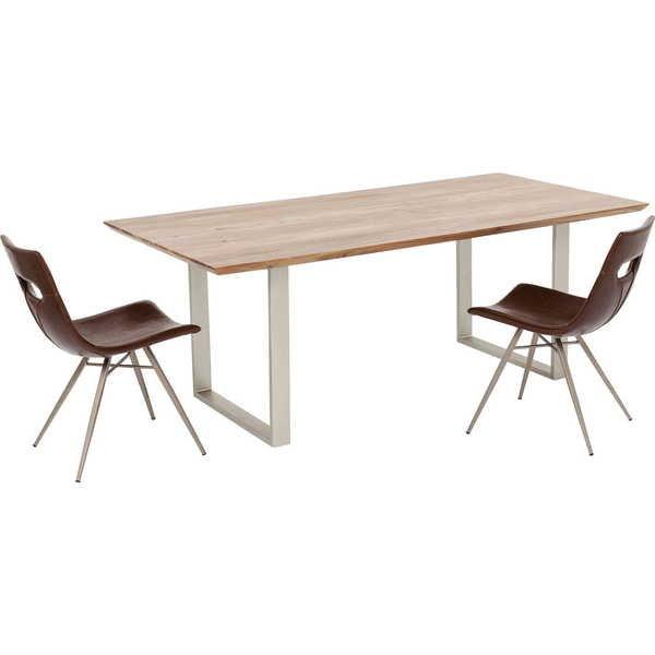 KARE Design Tisch Symphony Silber 160x80cm