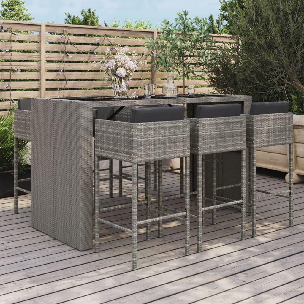 VidaXL Gartenbar set poly-rattan