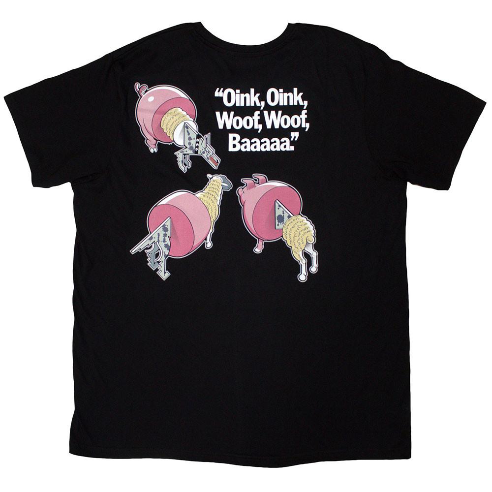 Pink Floyd Animals Rückseitiger Aufdruck T-Shirt