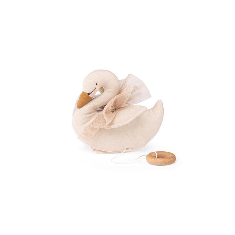 Moulin Roty Kleiner Schwan mit Spieluhr