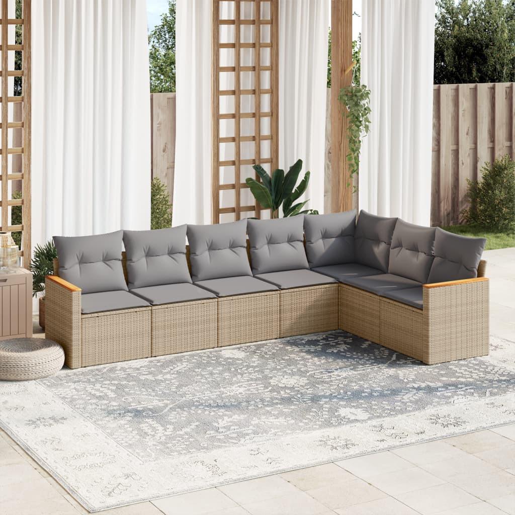 VidaXL Garten sofagarnitur poly-rattan