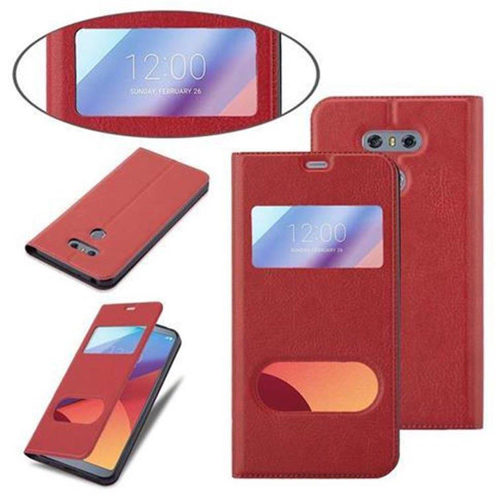 Cadorabo Hülle für LG G6 Magnetverschluss, 2 Sichtfenstern