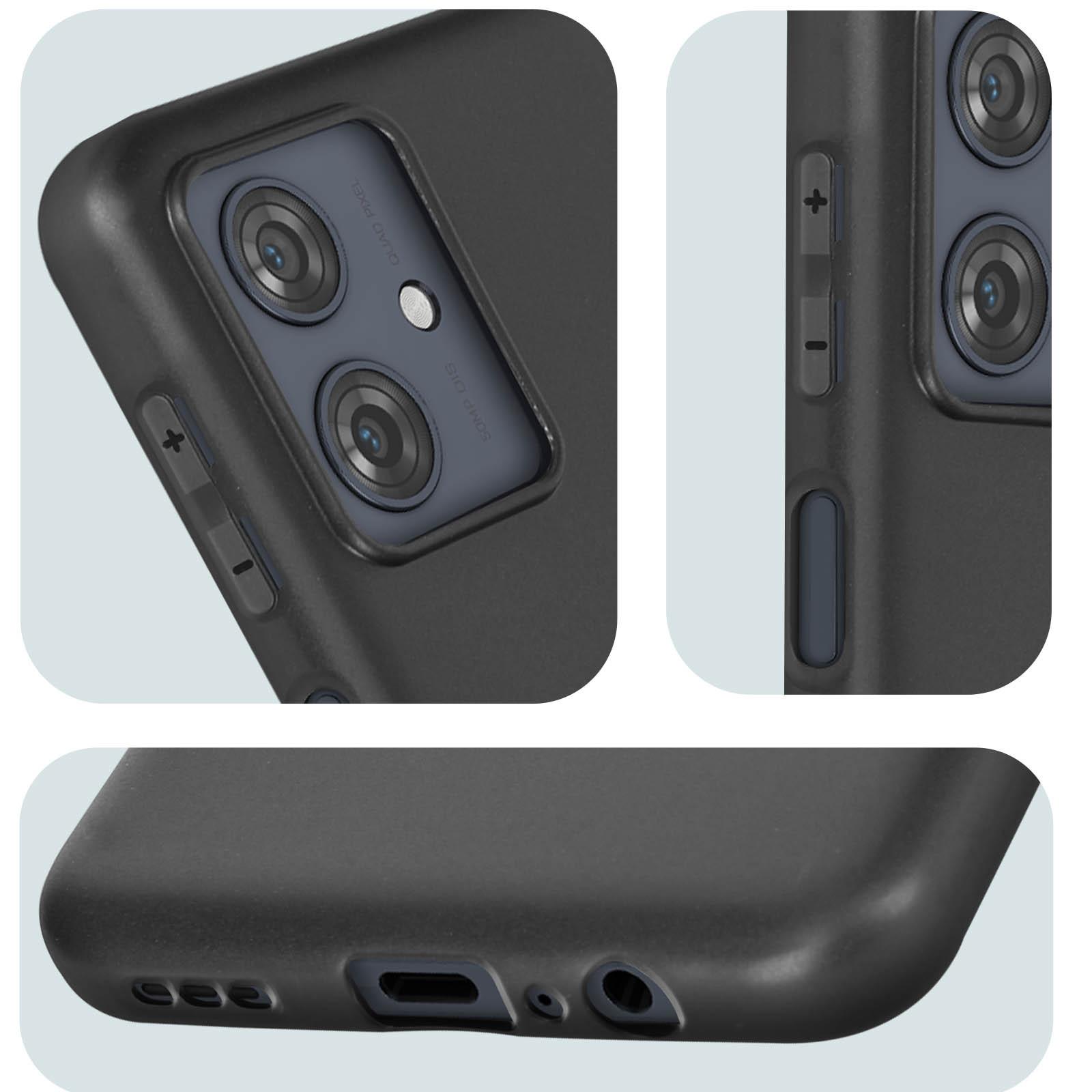 Avizar Handyhülle Motorola Moto G54 Schwarz