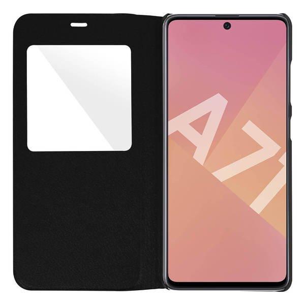 Avizar Flip View Cover Galaxy A71 Schwarz