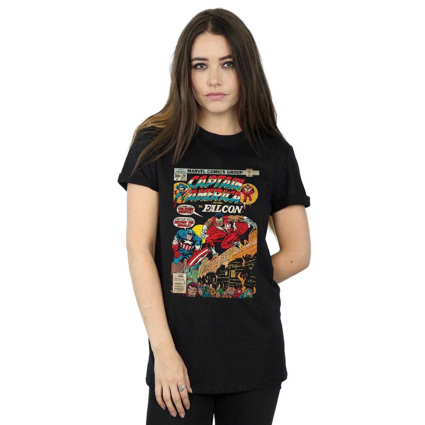 MARVEL Captain America und Falcon Comic Cover T-Shirt