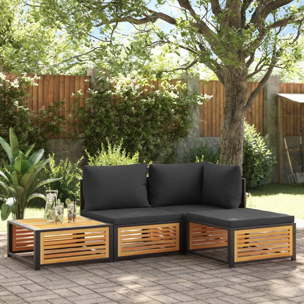 VidaXL Gartenhocker akazienholz
