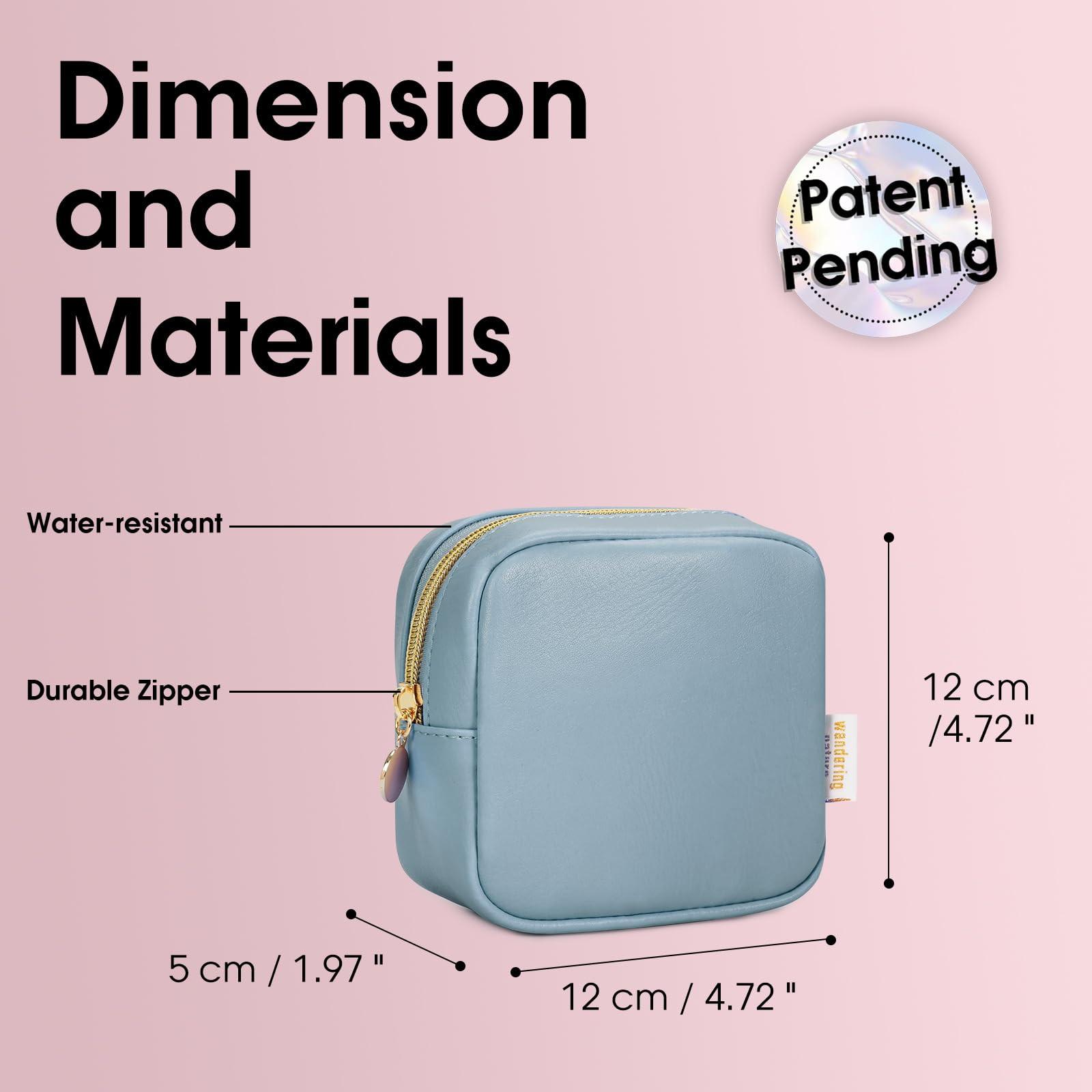 Only-bags.store Kleine für Handtasche Mini Make Up Tasche PU Leder Portable Make up Tasche mit Reißverschluss Kleine für Handtasche Mini Make Up Tasche PU Leder Portable Make up Tasche mit Reißverschluss