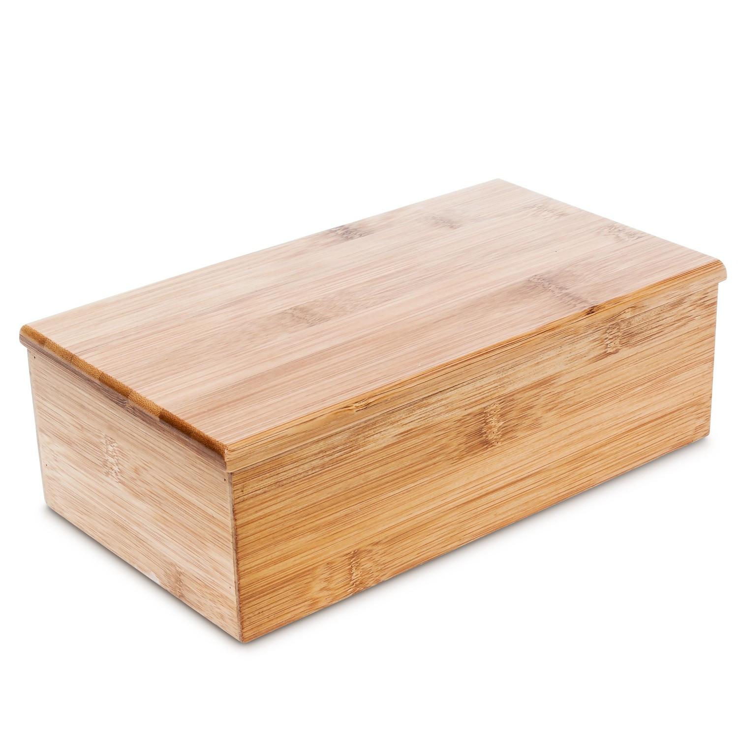 B2X Teebox aus Bambus mit 4 Fächern