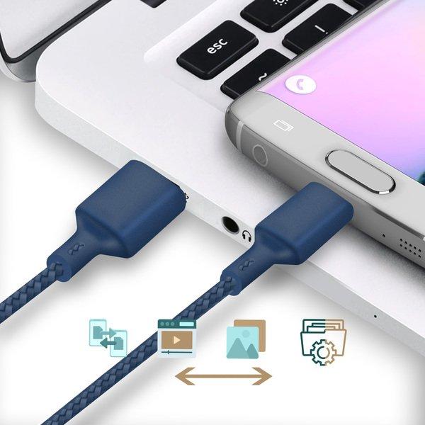 Just green USB / Micro-USB Kabel 2m Just Green Blau