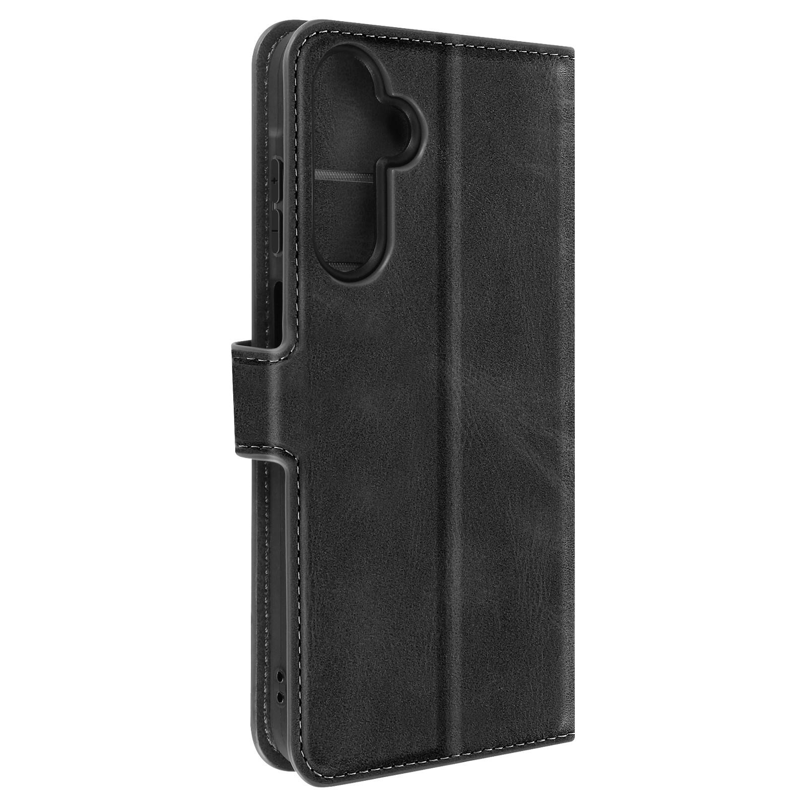 Avizar Prestifold Hülle Samsung A15 5G Schwarz