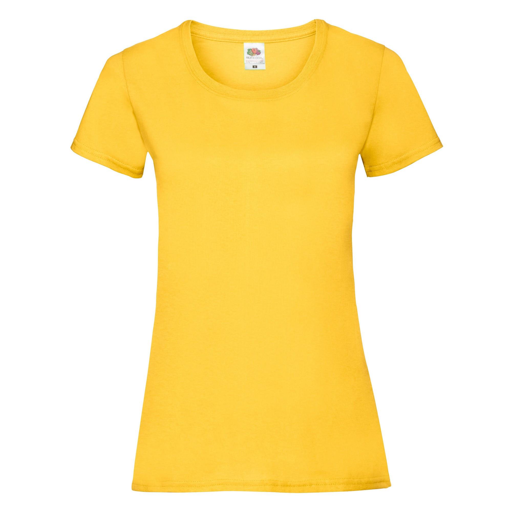 Fruit of the Loom Unifarbenes Kurzarm T-Shirt