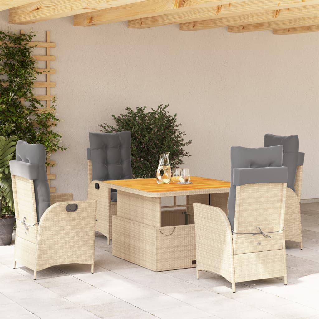 VidaXL Garten essgruppe poly-rattan