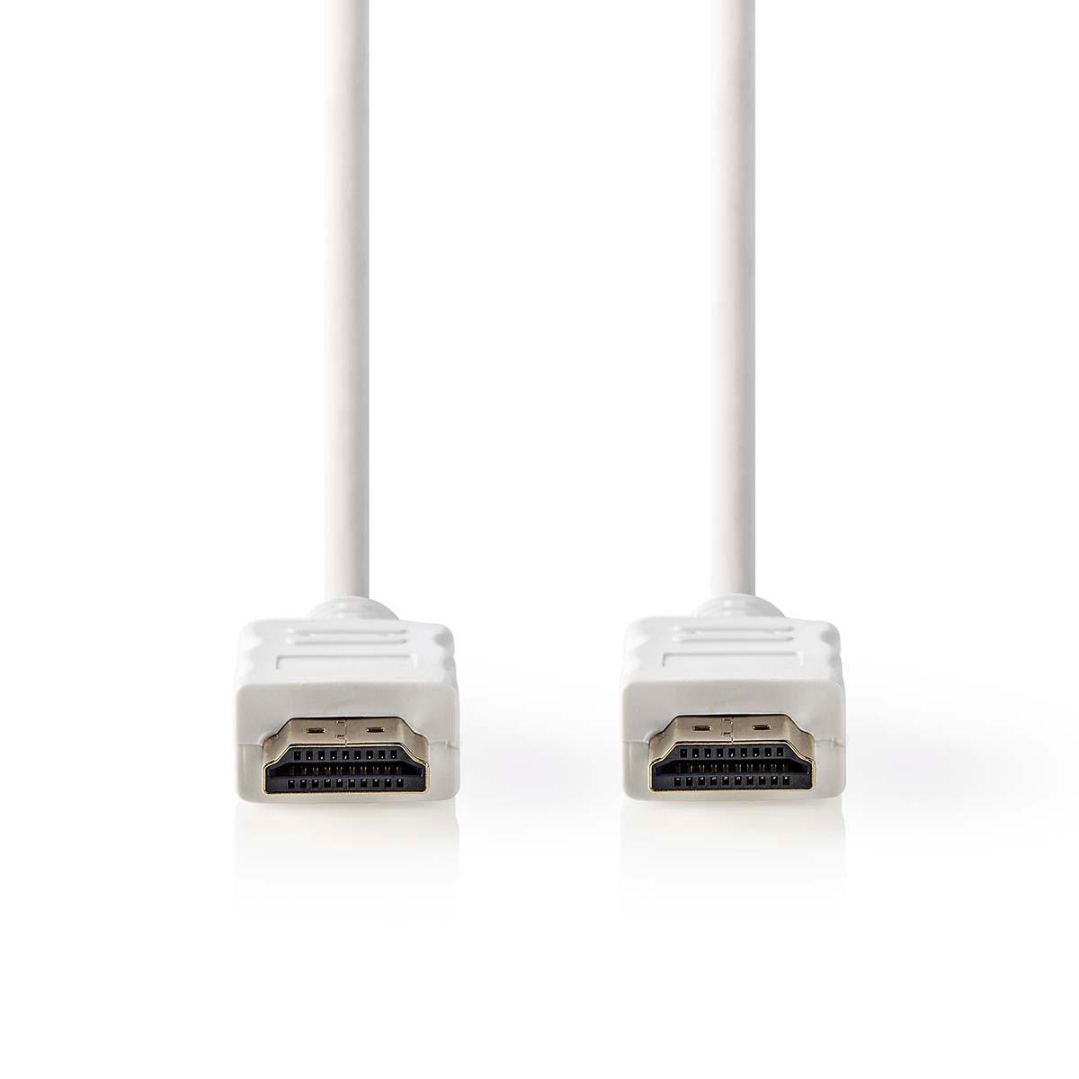 Nedis High Speed HDMI™ Kabel mit Ethernet | HDMI™ Stecker | HDMI™ Stecker | 4K@30Hz | ARC | 10.2 Gbps | 2.00 m | Rund | PVC | Weiß | Box