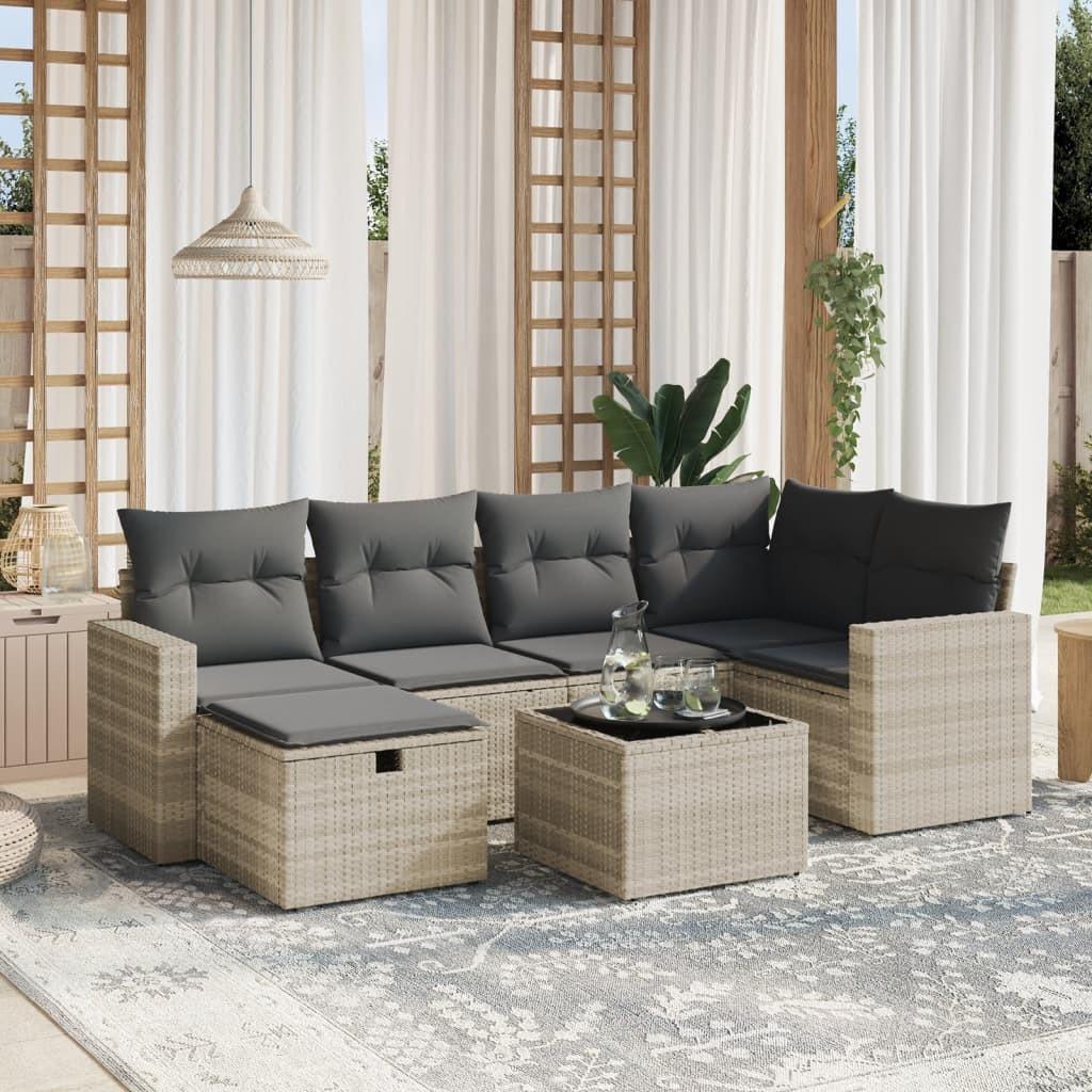 VidaXL Garten sofagarnitur poly-rattan