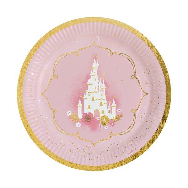 amscan 8 Kartonteller 23cm Prinzessin