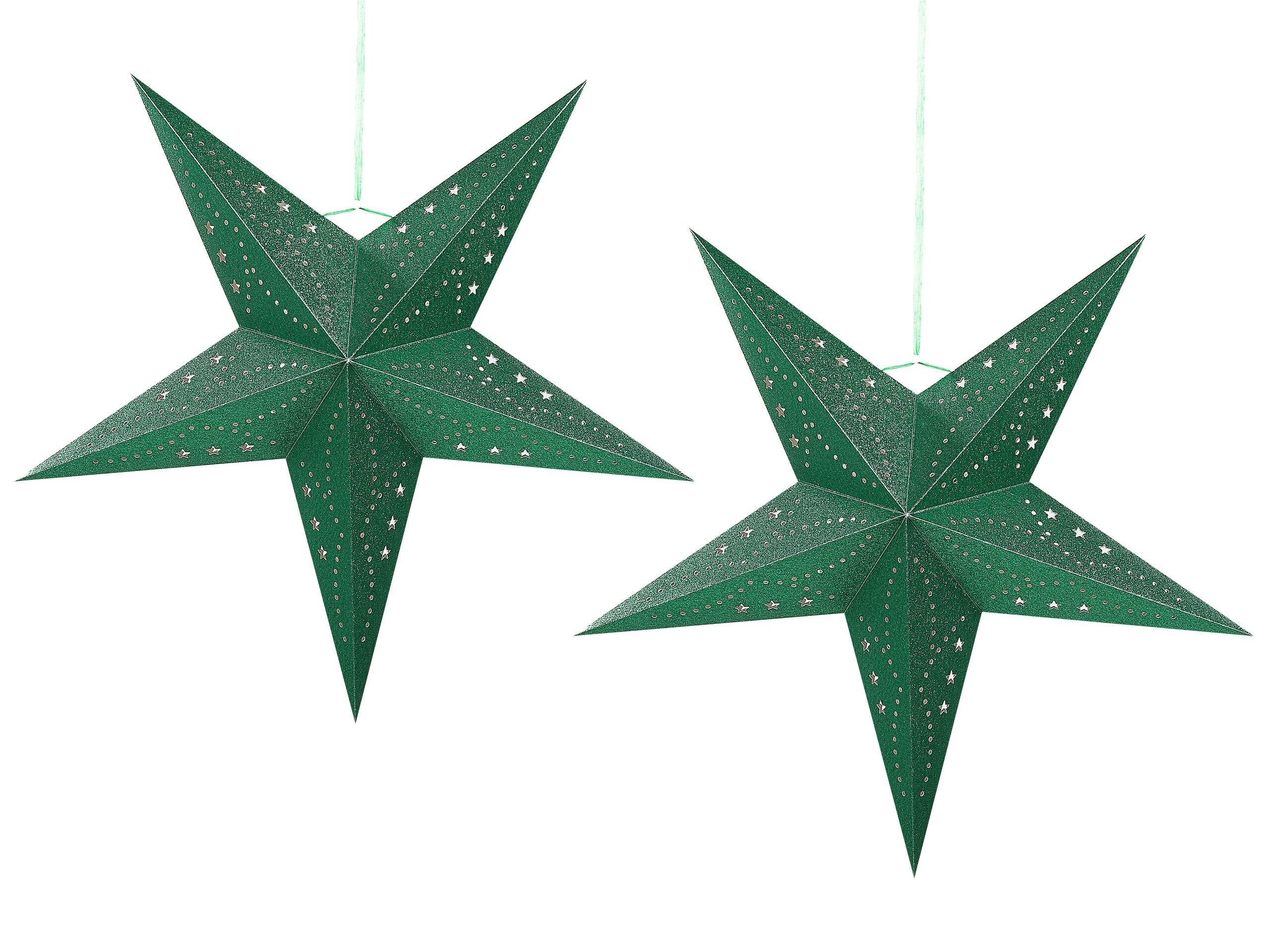 Beliani Wanddekoration 2er Set aus Papier Modern MOTTI
