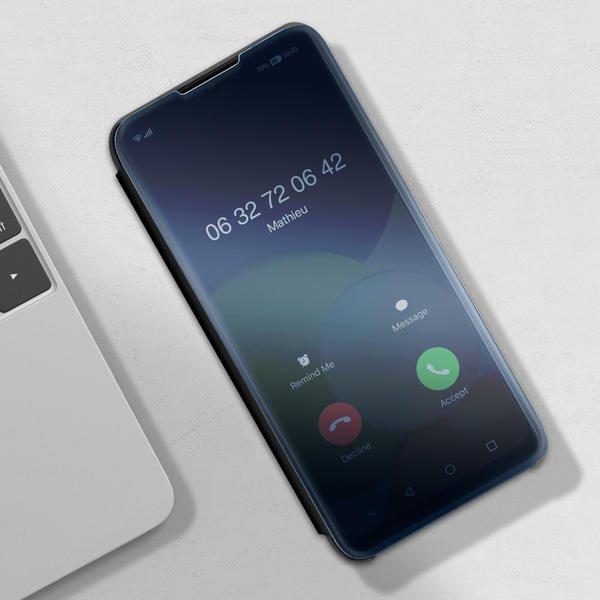 Avizar Spiegelhülle Samsung A22 5G Schwarz