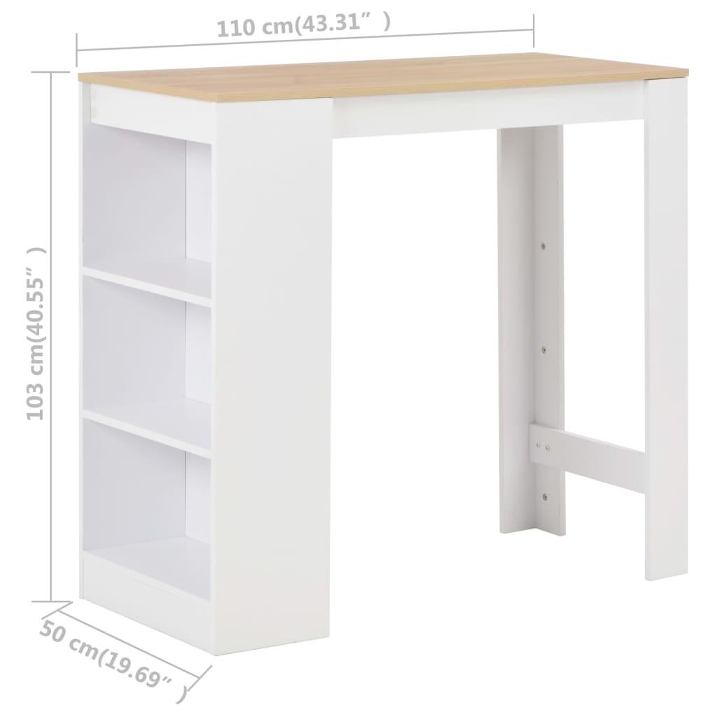VidaXL Bartisch holzwerkstoff