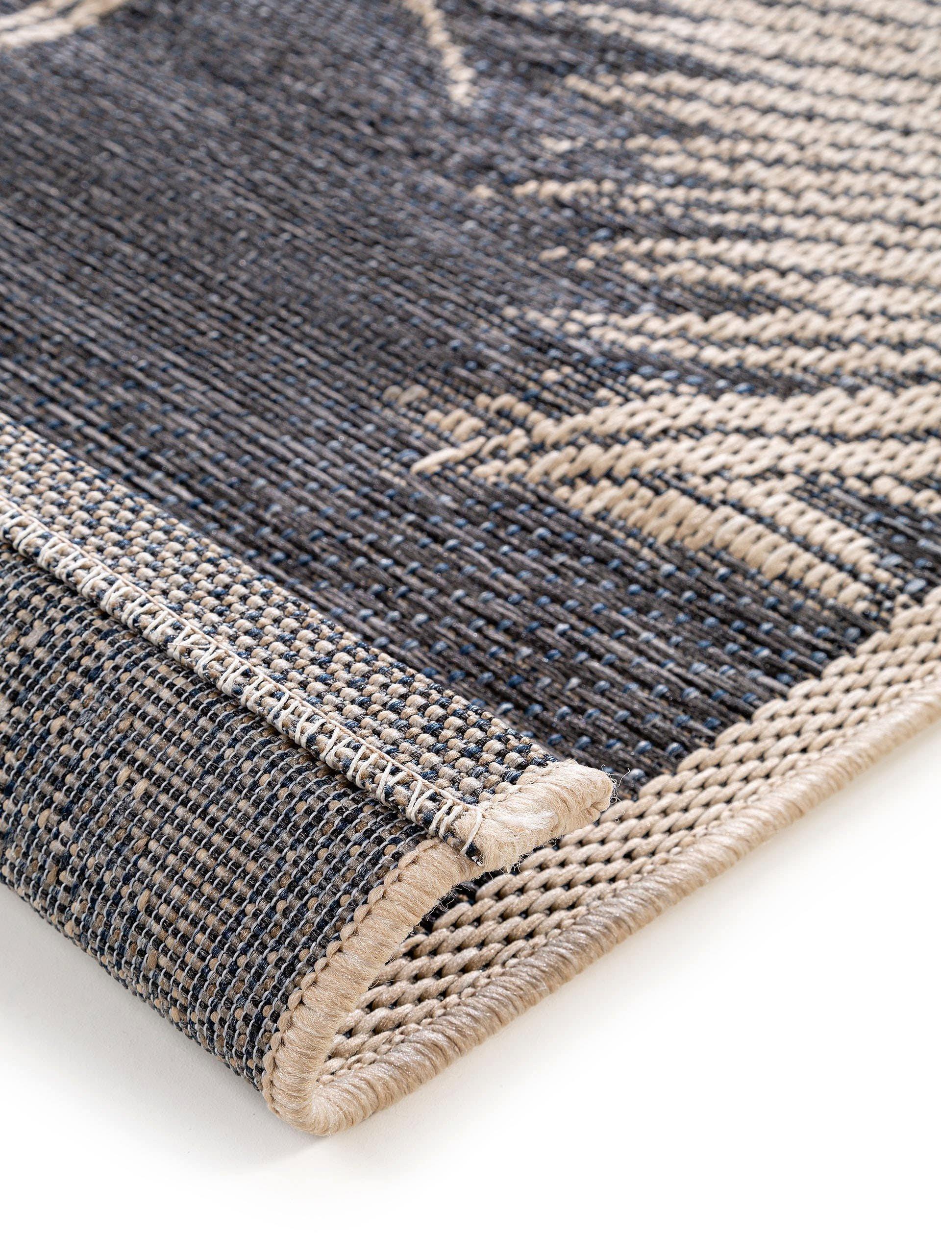 Benuta In- & Outdoor-Teppich River Blau