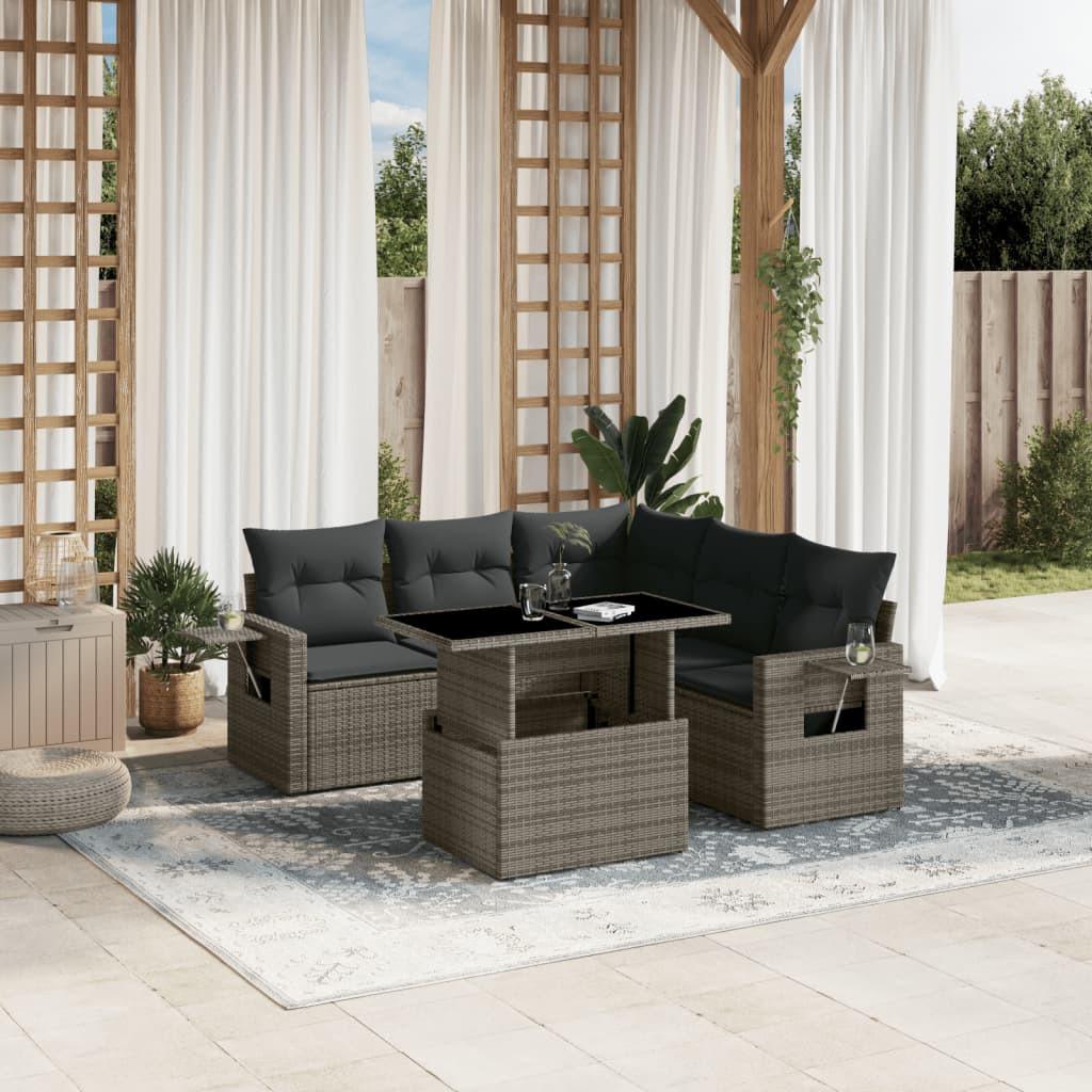 VidaXL Garten sofagarnitur poly-rattan