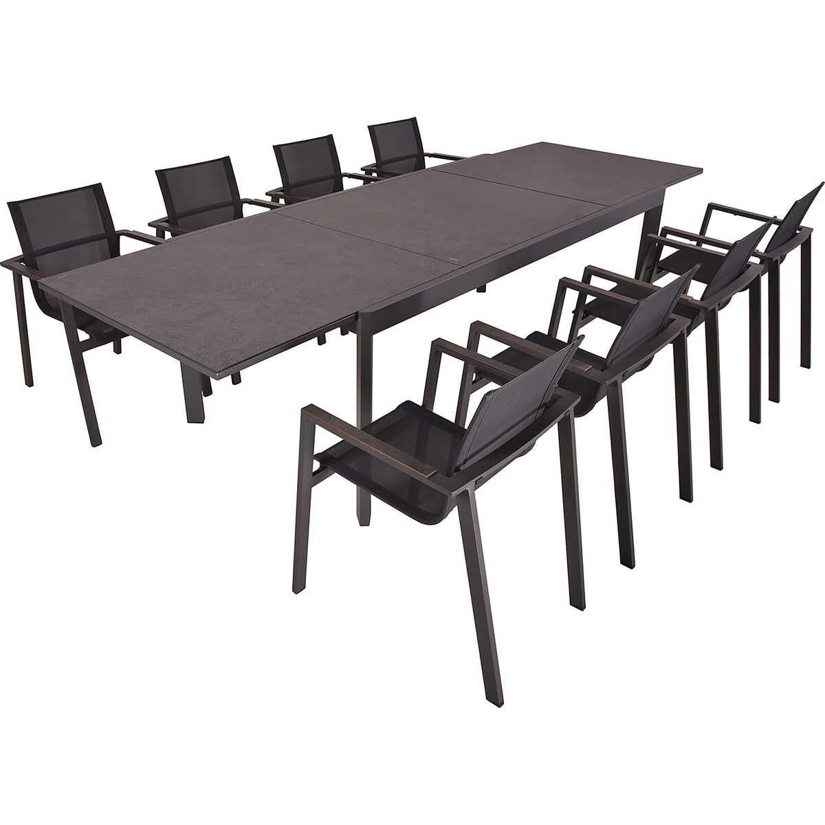 mutoni pleasure Garten Essgruppe Nerea IV anthrazit (9-tlg)