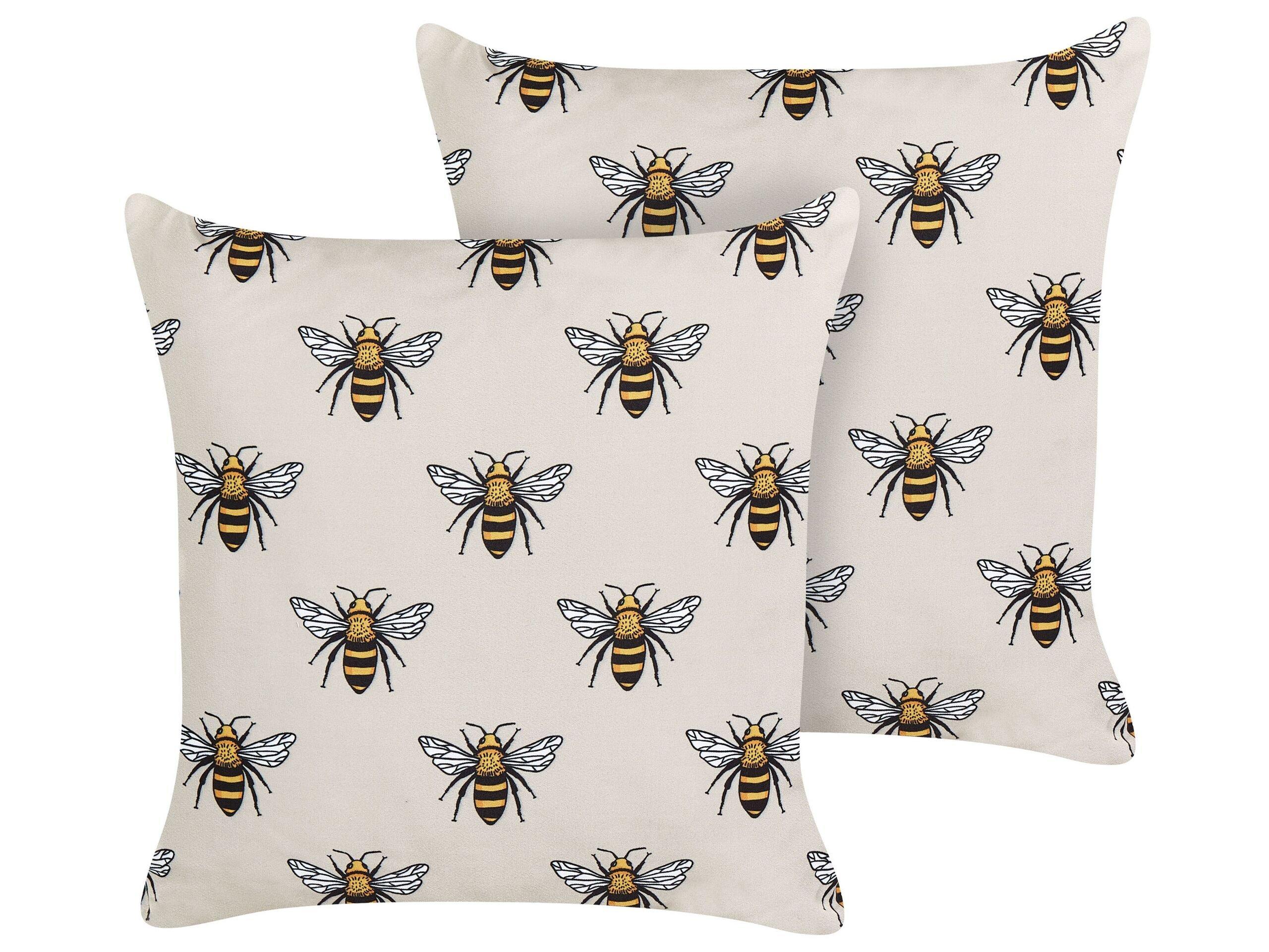 Beliani Gartenkissen 2er Set aus Polyester Modern CANNETO