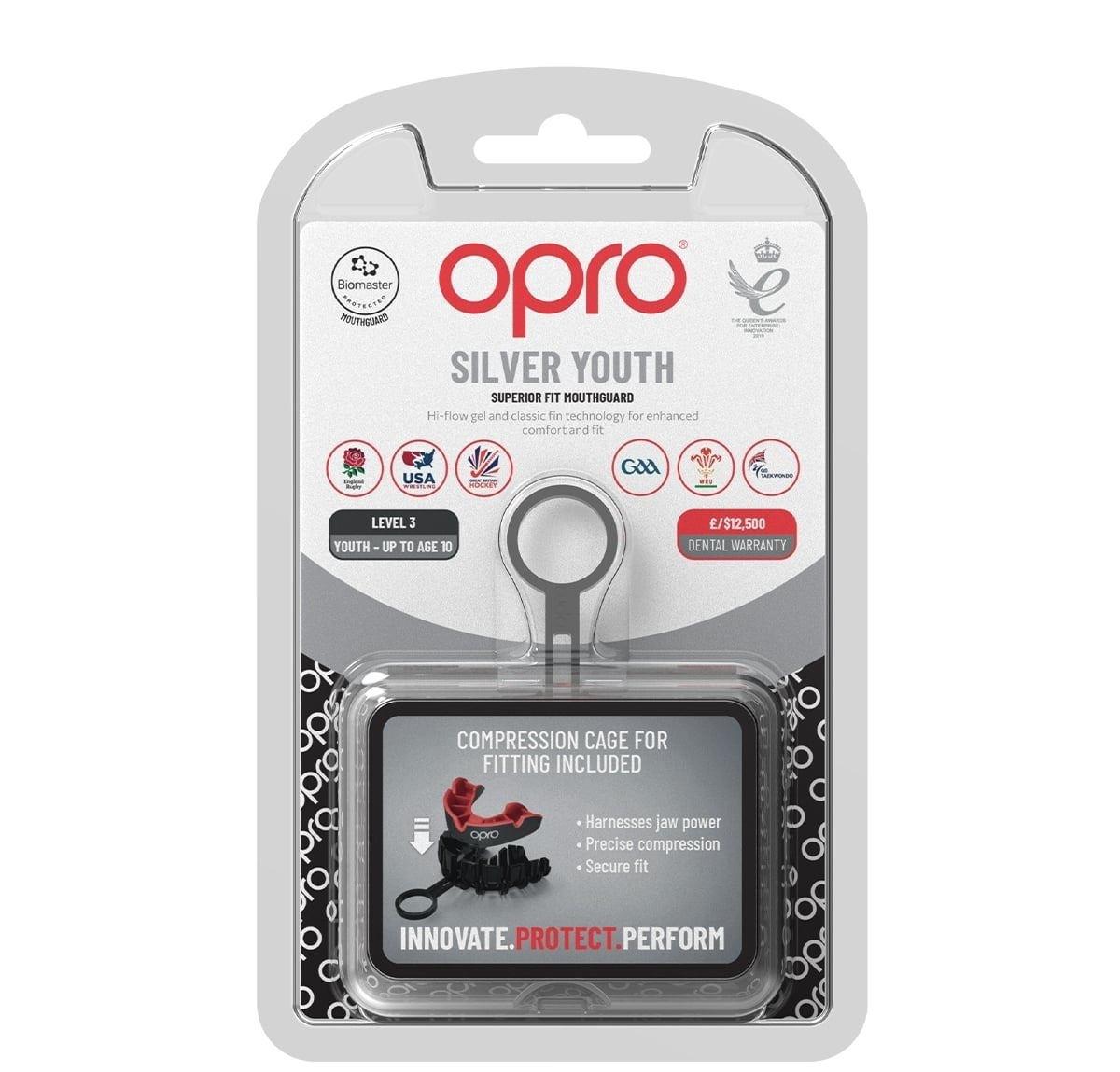 OPRO OPRO Self-Fit Junior Silver - Clear/Clear -NEW