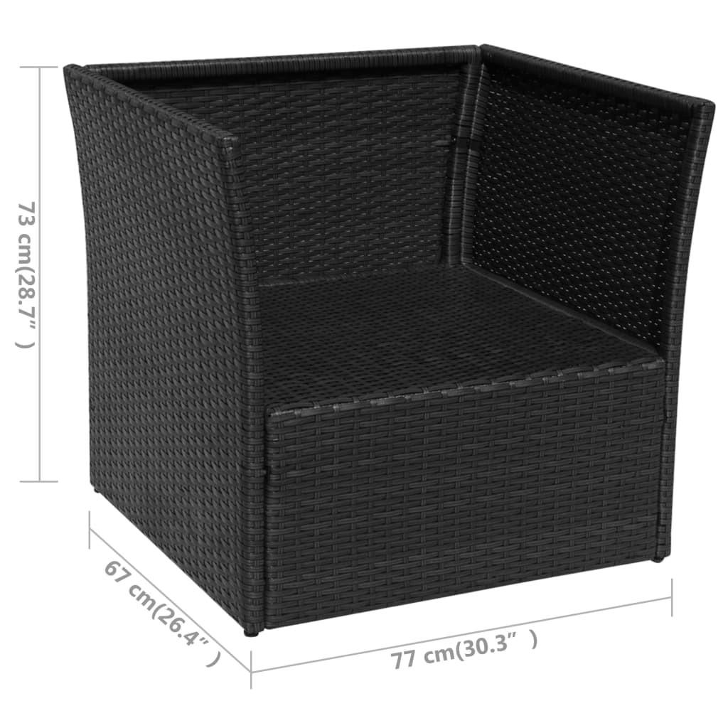 VidaXL Gartenstuhl poly-rattan