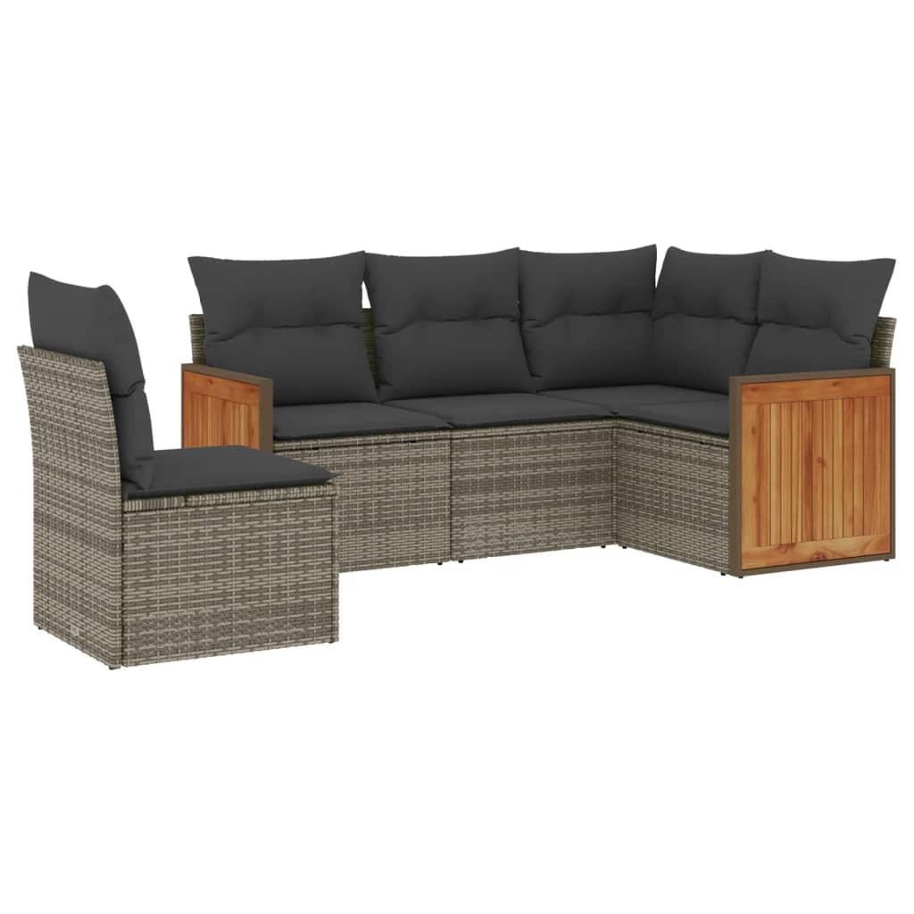 VidaXL Garten sofagarnitur poly-rattan