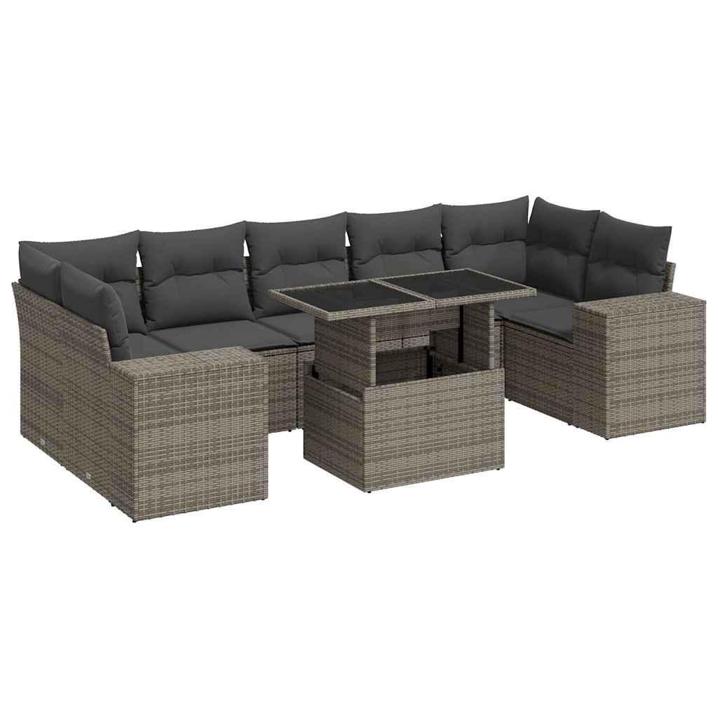 VidaXL Garten sofagarnitur poly-rattan