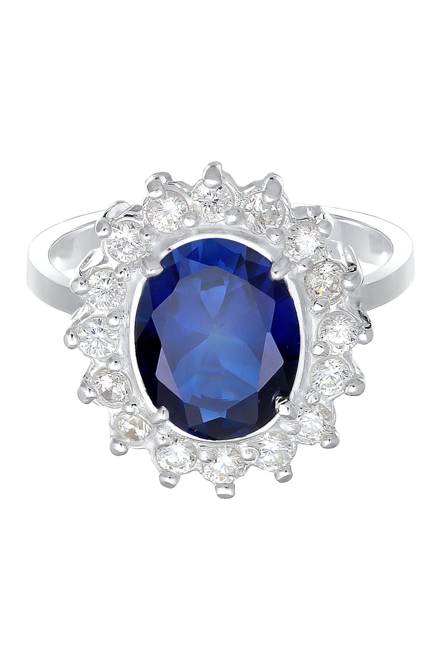 Elli Ring Cocktailring Saphirblau Royal Zirkonia