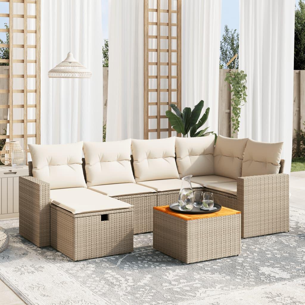 VidaXL Garten sofagarnitur poly-rattan