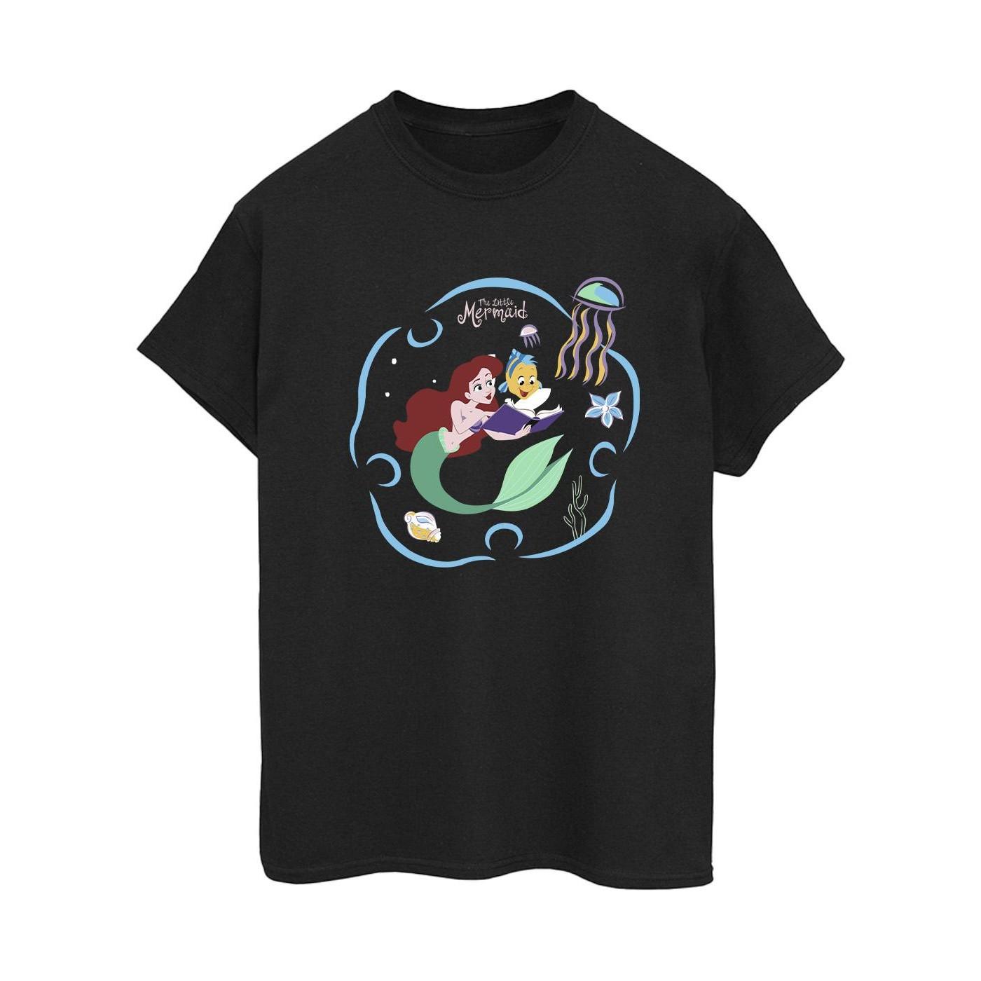 Disney The Little Mermaid Reading A Book T-Shirt