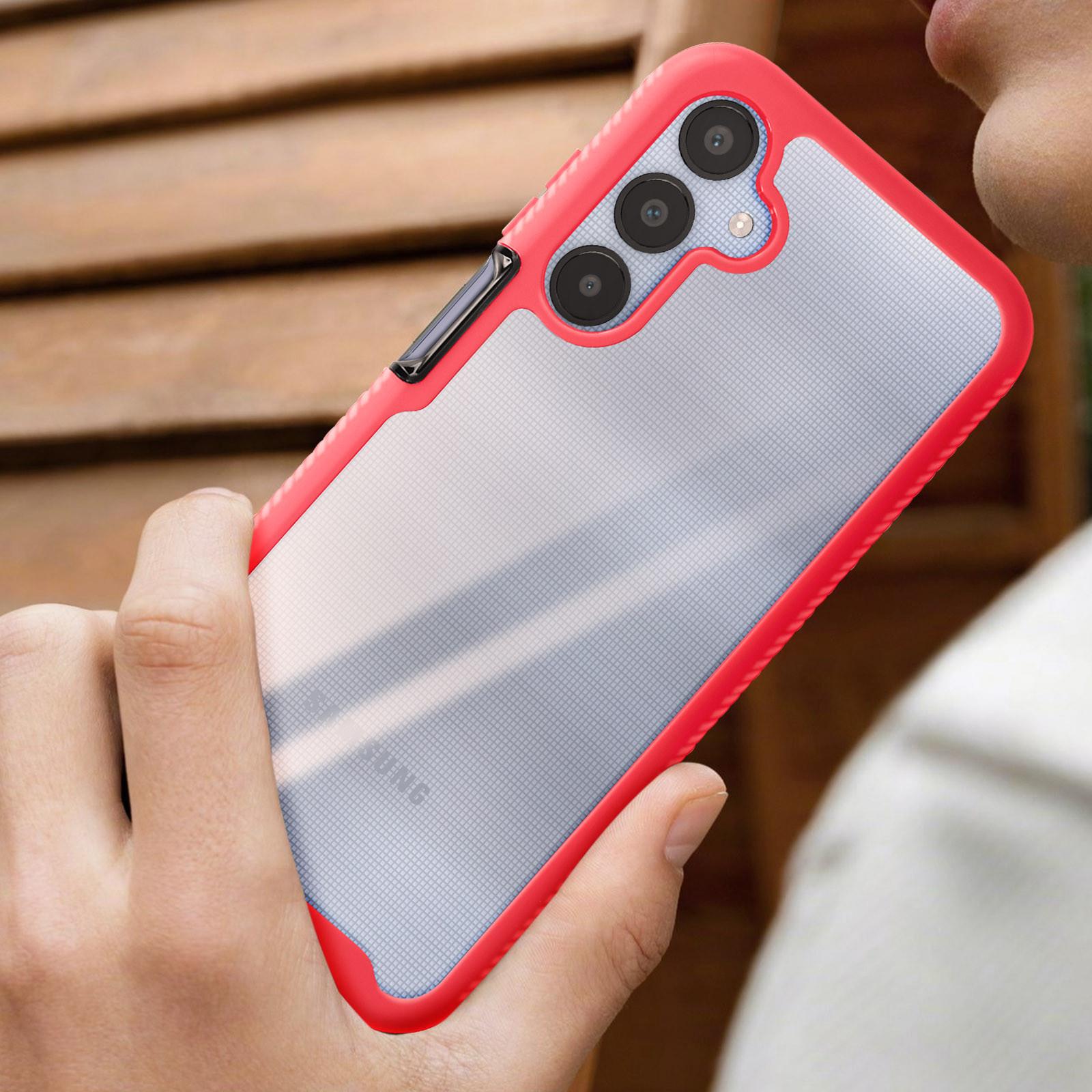 Avizar Stoßfeste Hülle Samsung A25 5G Rot