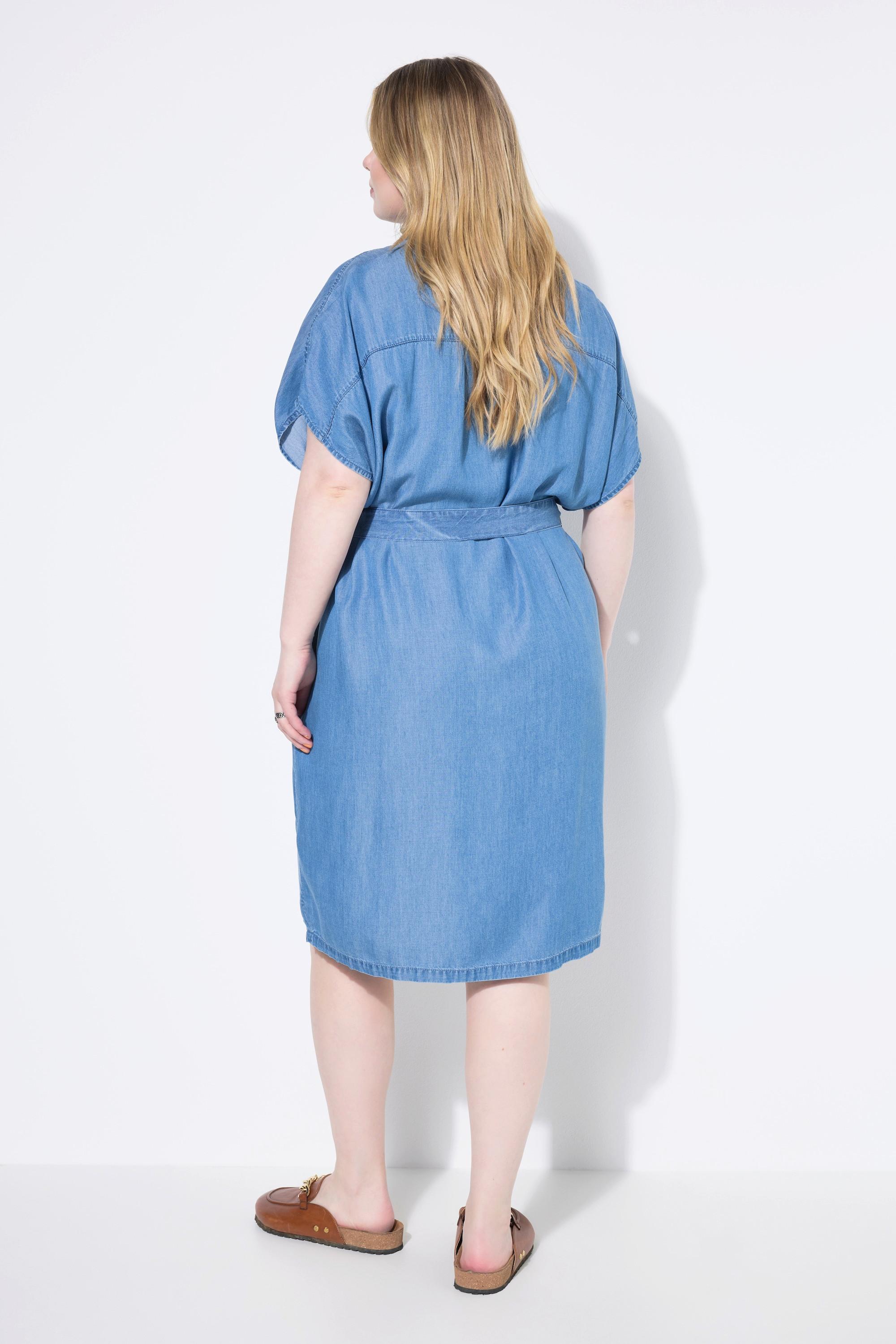 Studio Untold Hemdblusenkleid Denim Optik Lyocell