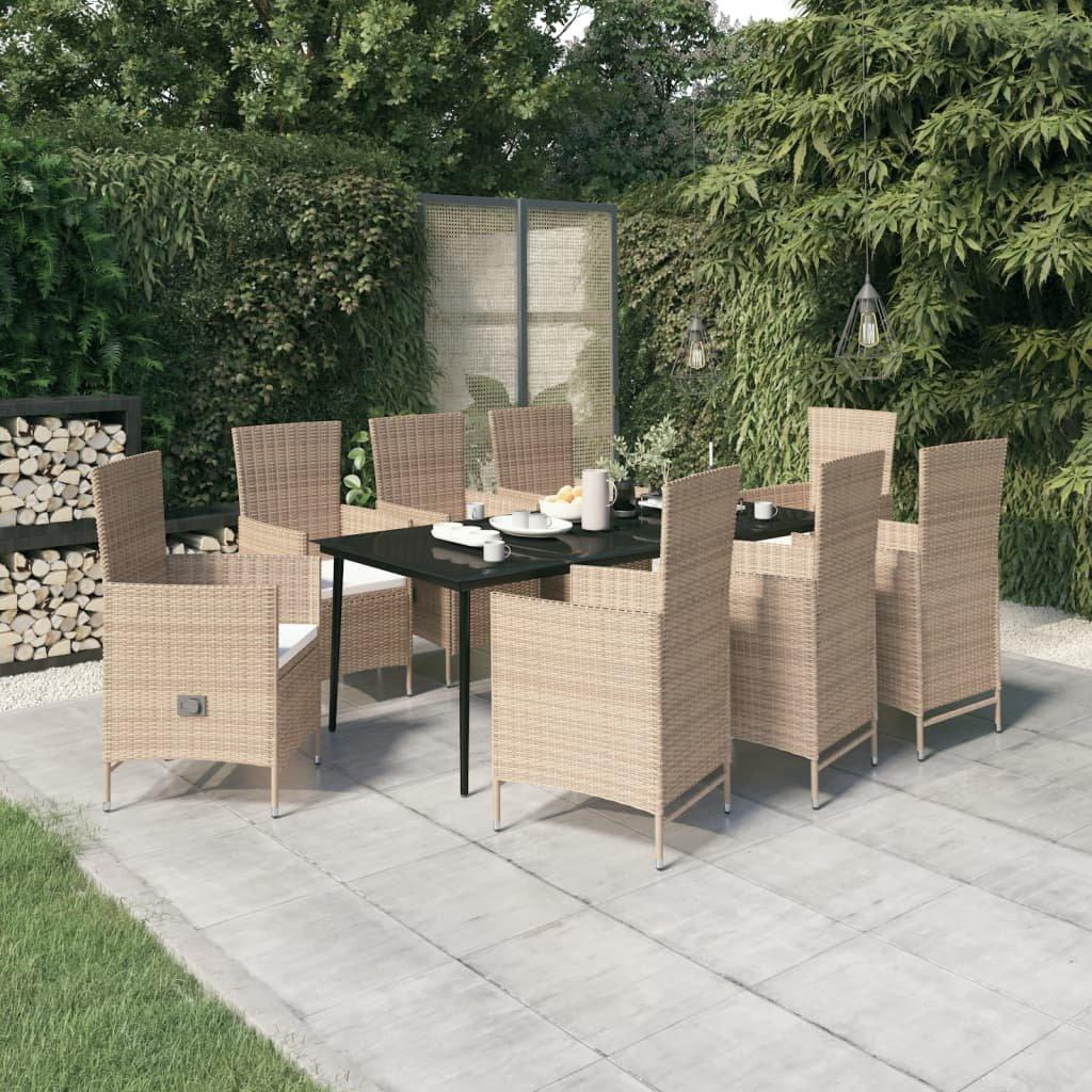 VidaXL Garten essgruppe poly-rattan